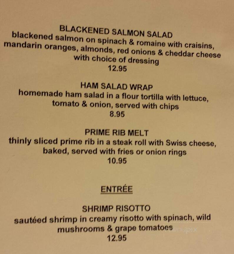 Yellow House Hotel - Douglassville, PA menu_pic