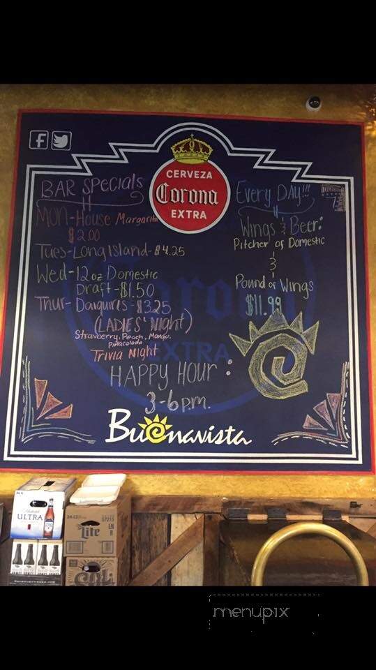 Buenavista Mexican Restaurant - Scottsboro, AL menu_pic