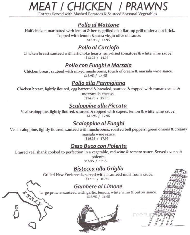 Mangia Bene Restaurant - Martinez, CA menu_pic