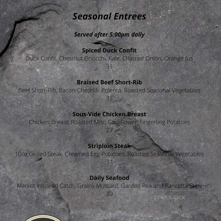 The Ridge Social Eatery - Roseville, ON menu_pic