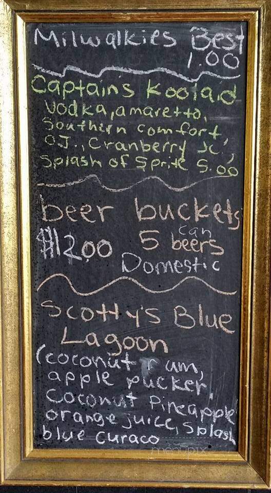 Scotty's Sandbar - Bay City, MI menu_pic