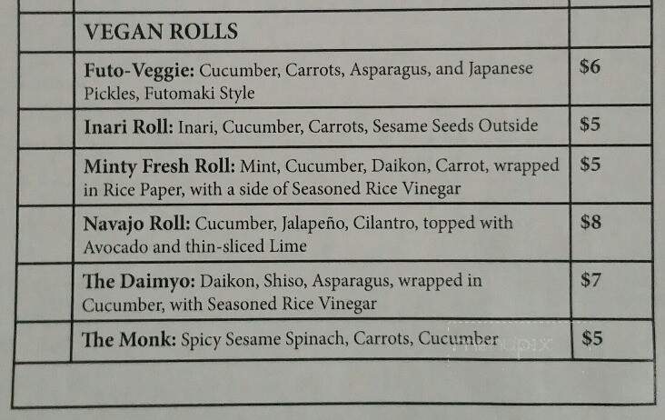 Zen of Sushi - Port Saint Lucie, FL menu_pic