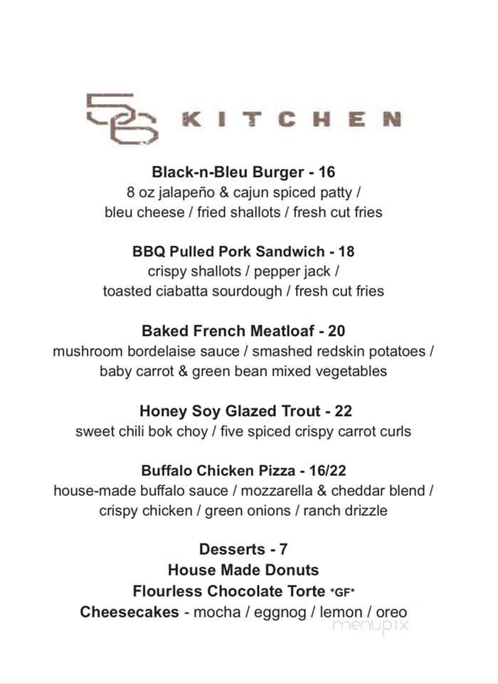 56 Kitchen - Solon, OH menu_pic