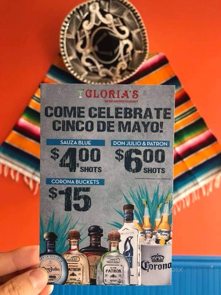 Gloria's Mexican Restaurant - Madison, WI menu_pic