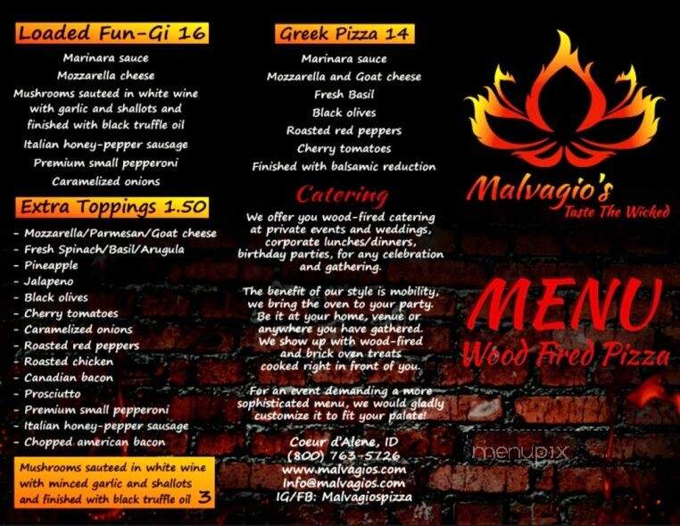 Malvagio's - Coeur d'Alene, ID menu_pic