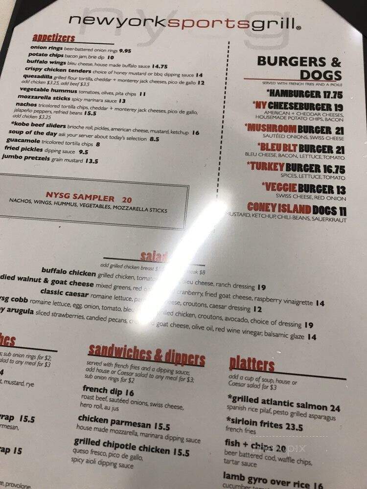 New York Sports Grill - Jamaica, NY menu_pic