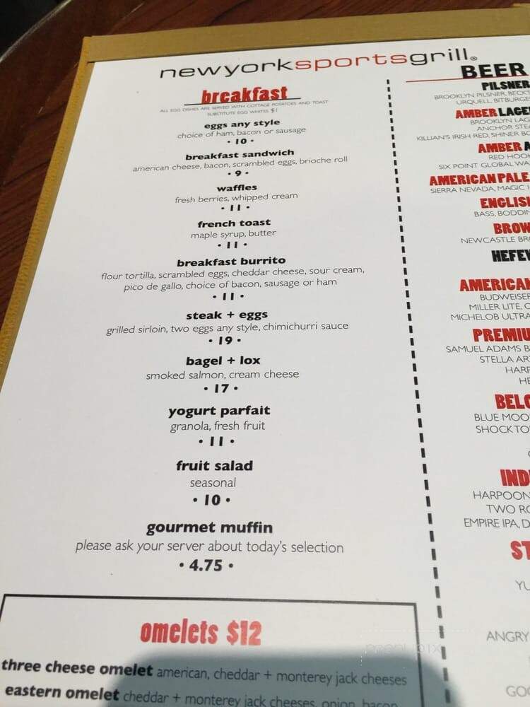 New York Sports Grill - Jamaica, NY menu_pic