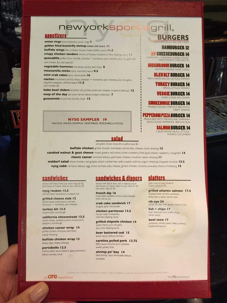 New York Sports Grill - Jamaica, NY menu_pic