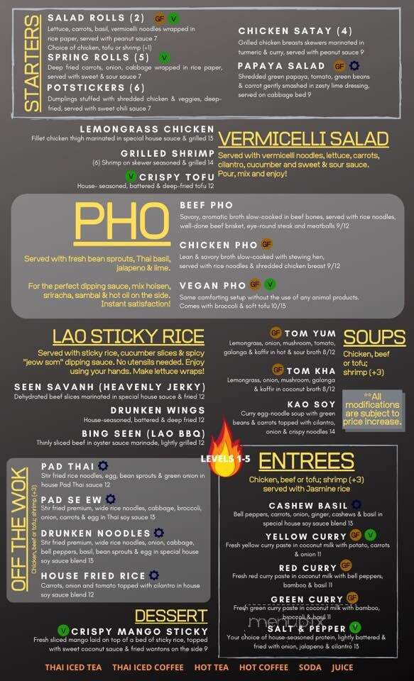 Pho River - Hood River, OR menu_pic