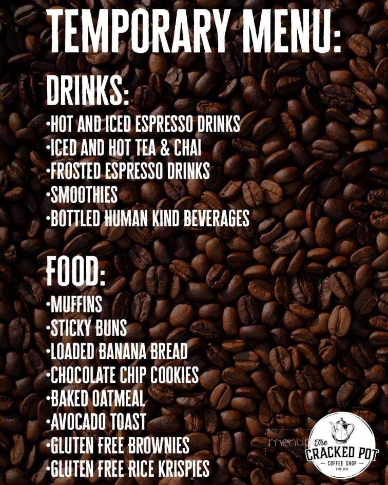 The Cracked Pot Coffee Shop - Mechanicsburg, PA menu_pic