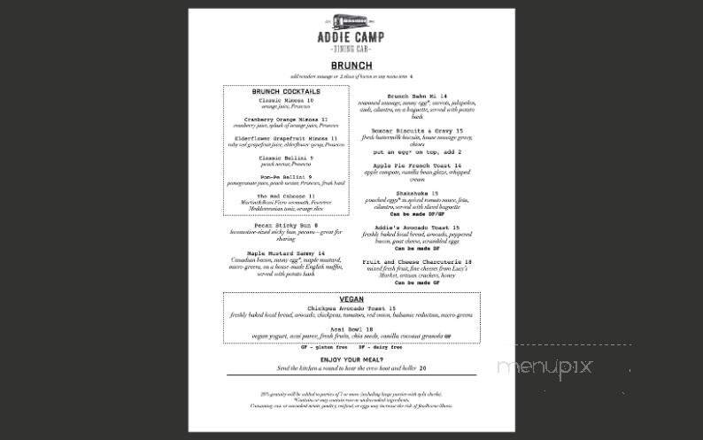Addie Camp Dining Car - Soldotna, AK menu_pic