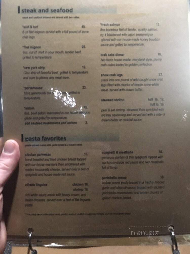 Sullivans Bar and Restaurant - Somerset, PA menu_pic