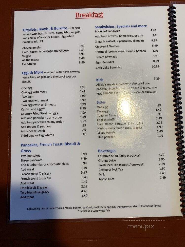 Joanne's Beachside Cafe - Cape Canaveral, FL menu_pic