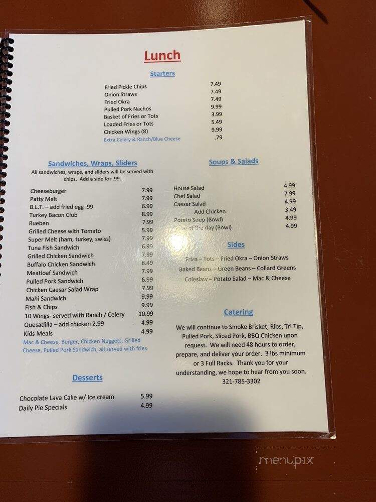 Joanne's Beachside Cafe - Cape Canaveral, FL menu_pic