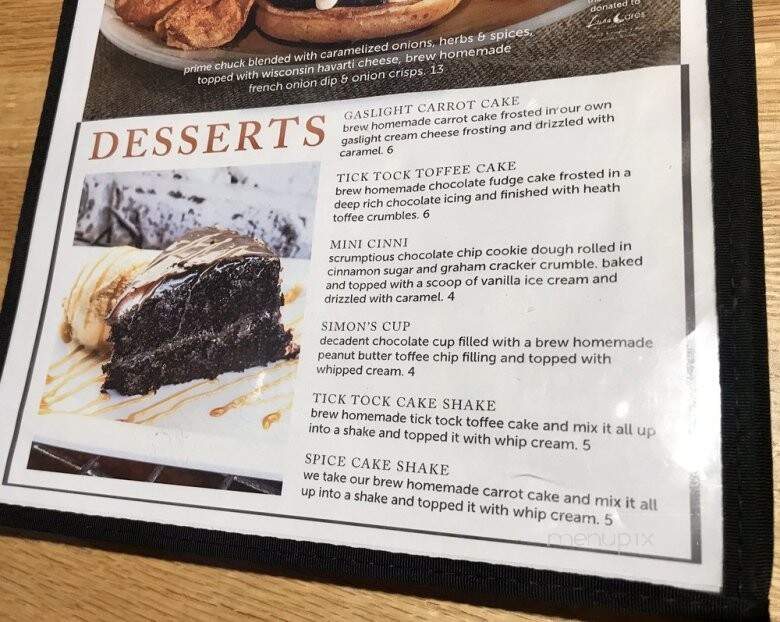 Gaslight Brewhouse - Oxford, OH menu_pic