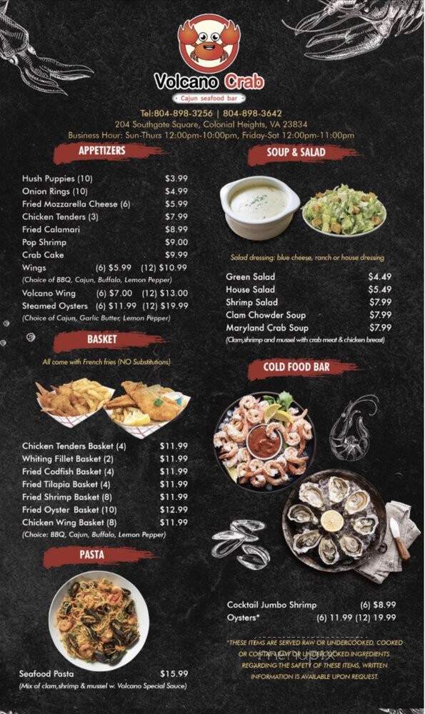 Volcano Crab - Colonial Heights, VA menu_pic