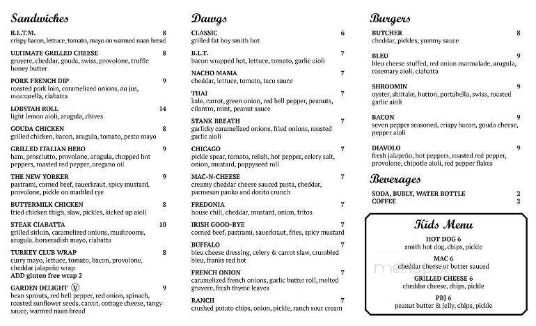 Dupers - Fredonia, NY menu_pic