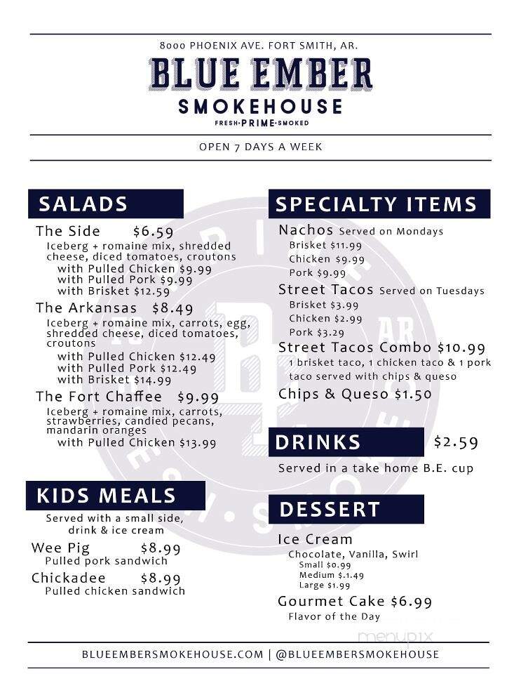 Blue Ember Smokehouse - Fort Smith, AR