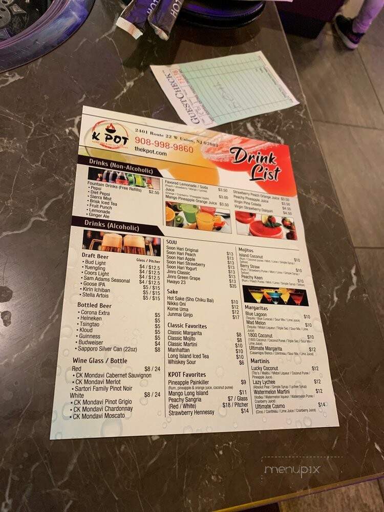 Kpot Hot Pot & Korean Barbecue - Union, NJ menu_pic