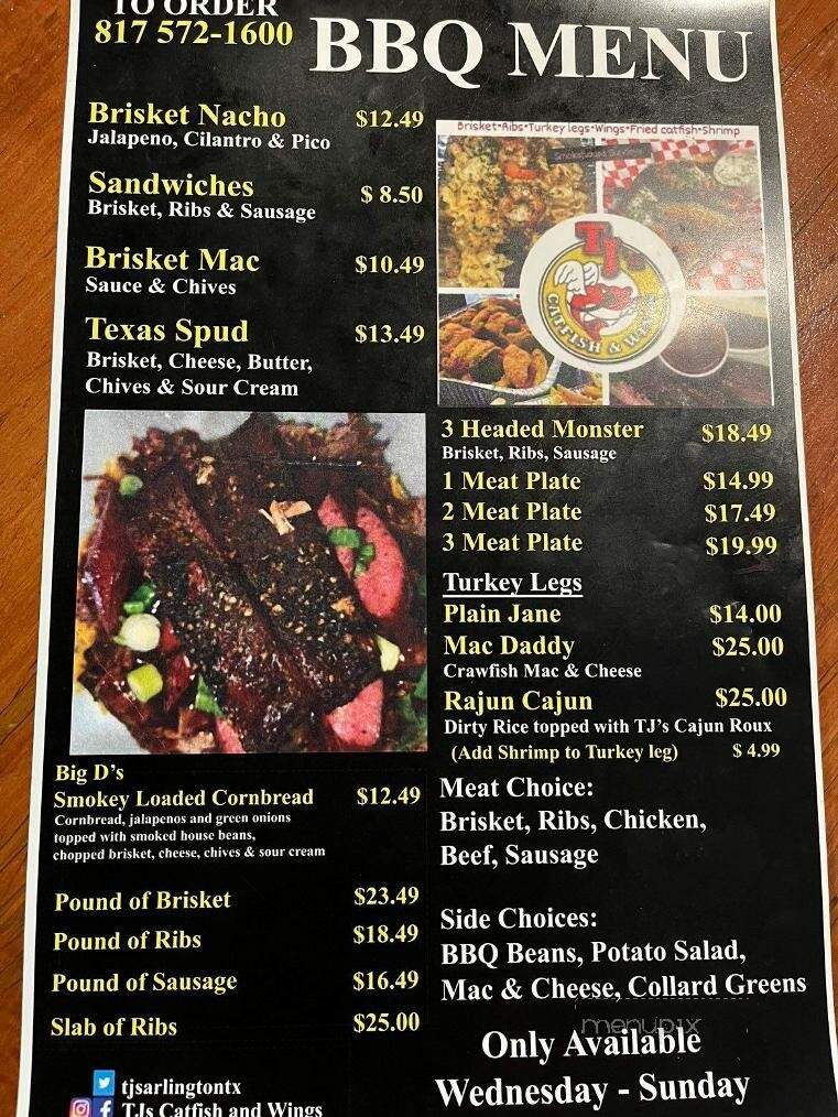 Lets see Tj’s Catfish And Wings New