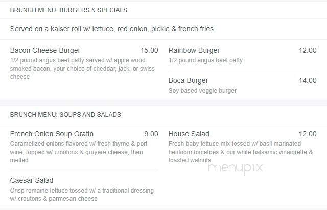 Rainbow Tavern and Lodge Restaurant - Soda Springs, CA menu_pic