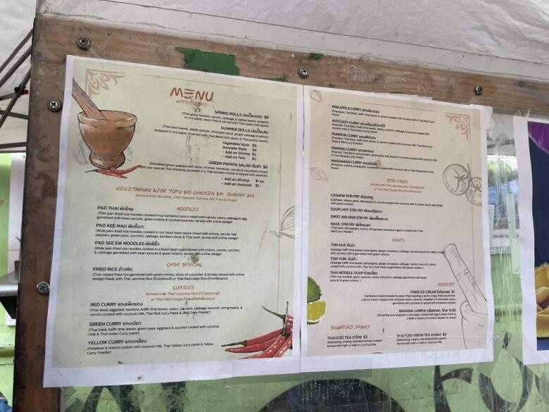 Tuk Tuk Thai Food Wagon - Volcano, HI menu_pic