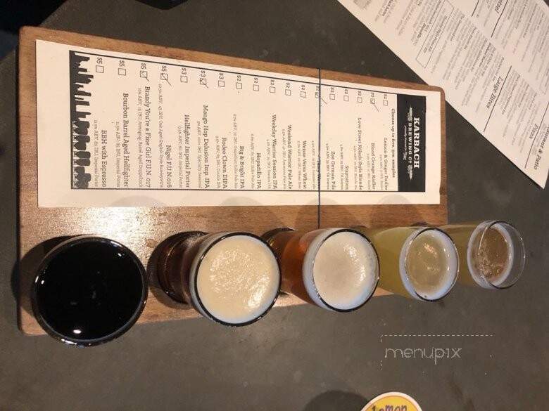 Online Menu of Karbach Brewing, Houston, TX
