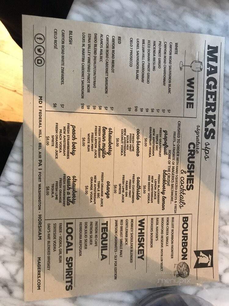 MaGerk's Pub & Grill - Horsham, PA menu_pic
