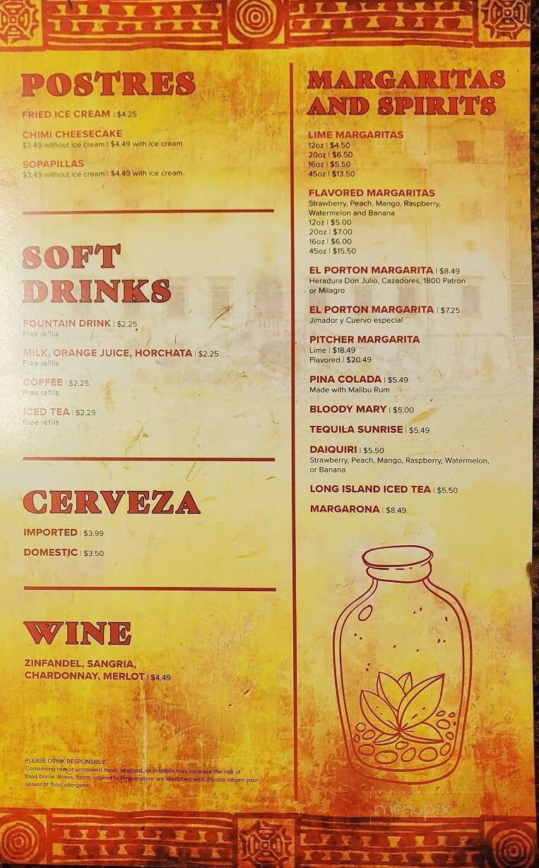 El Portal Mexican Resturant - Glenwood, IA menu_pic