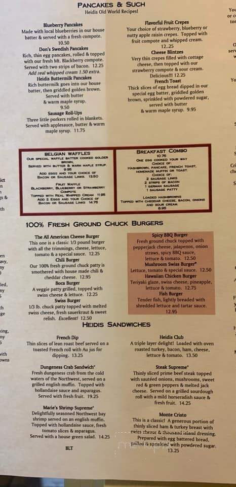 Heidi's Of Gresham - Gresham, OR menu_pic