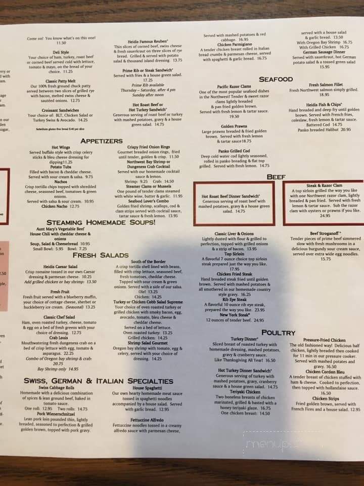 Heidi's Of Gresham - Gresham, OR menu_pic
