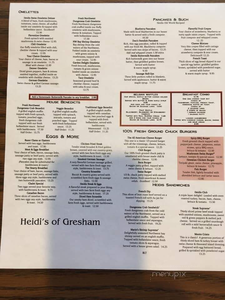 Heidi's Of Gresham - Gresham, OR menu_pic