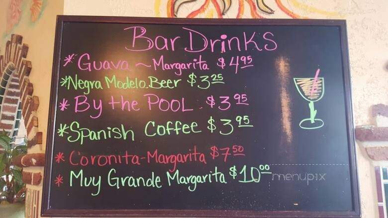 Miramar Mexican Restaurant - Dallas, OR menu_pic