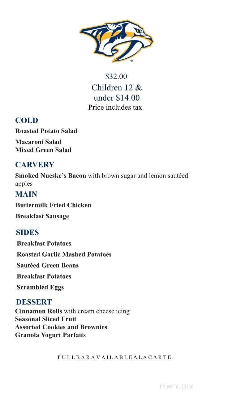 Patron Platinum Club - Nashville, TN menu_pic