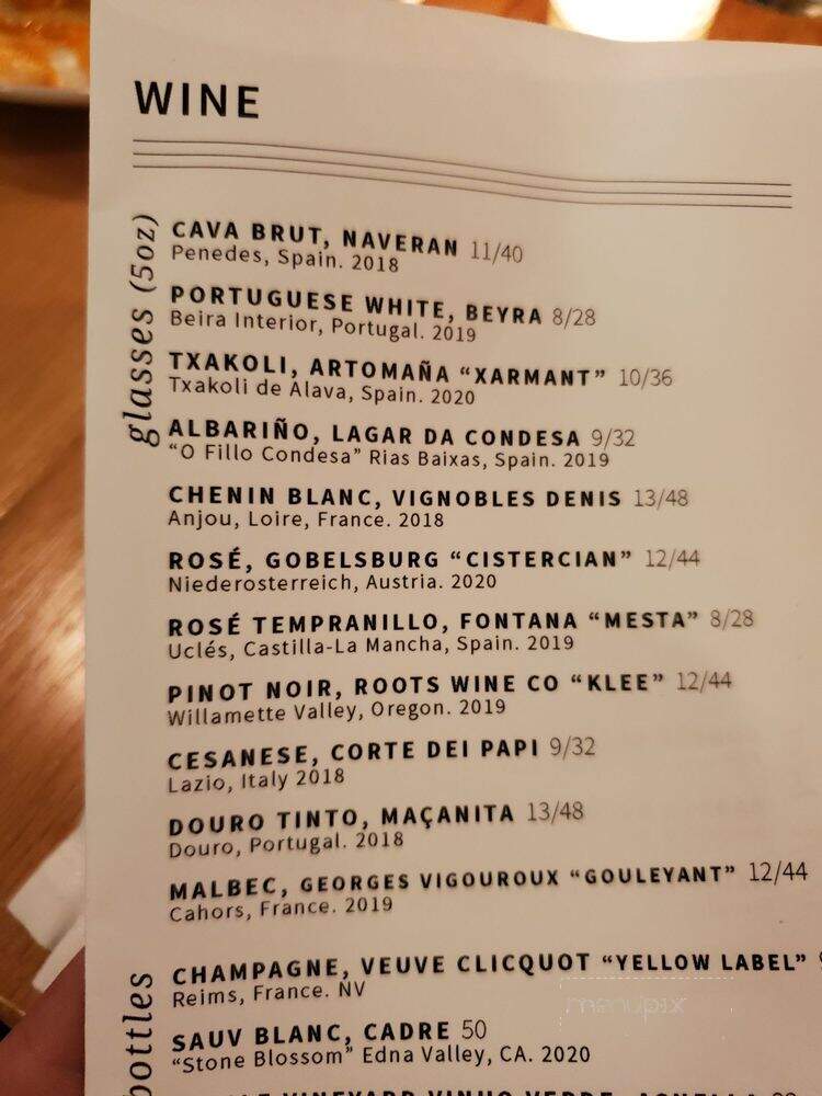 Isa Bistro - Portland, ME menu_pic