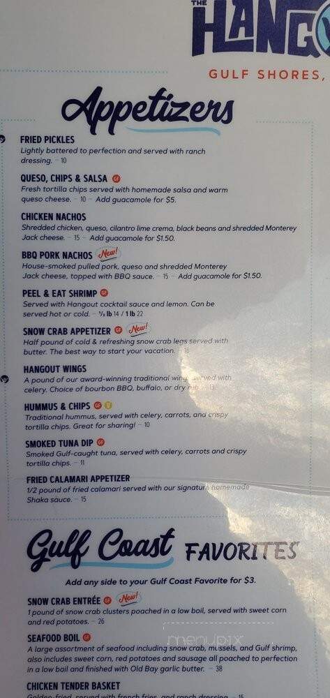 The Hangout - Gulf Shores, AL menu_pic