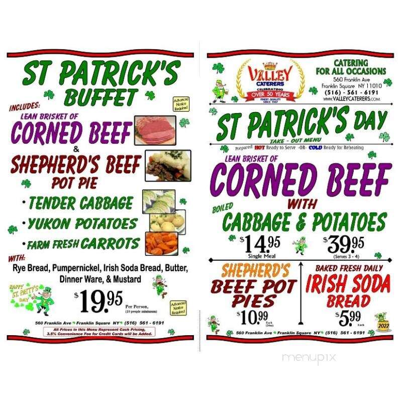 Valley Caterers - Franklin Square, NY menu_pic