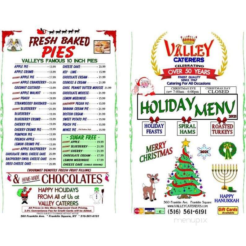 Valley Caterers - Franklin Square, NY menu_pic