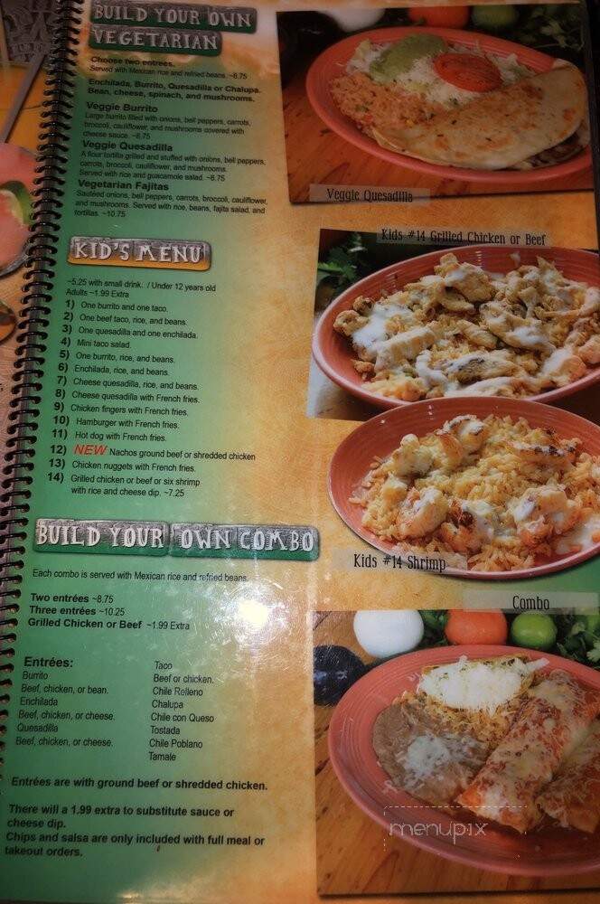 El Rey Azteca Mexican Restaurant - Whites Creek, TN menu_pic