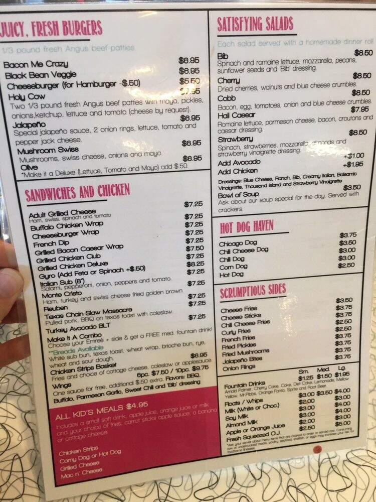Curley Cone - Wayland, MI menu_pic