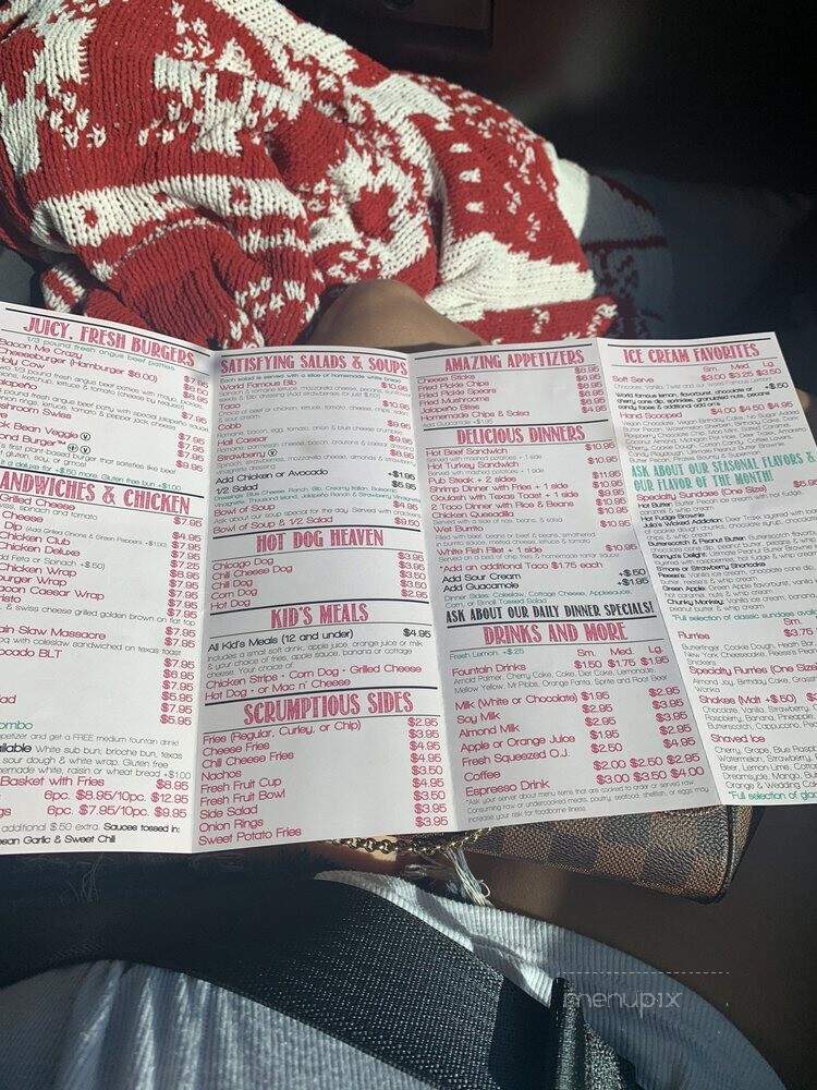 Curley Cone - Wayland, MI menu_pic
