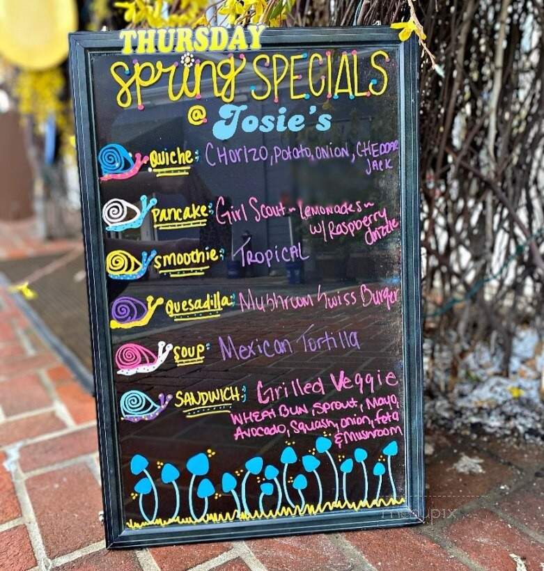 Josie's - Lexington, KY menu_pic