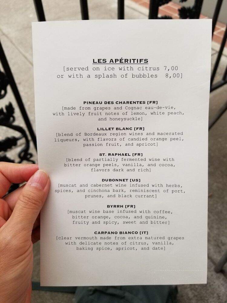 Brasserie Four - Walla Walla, WA menu_pic