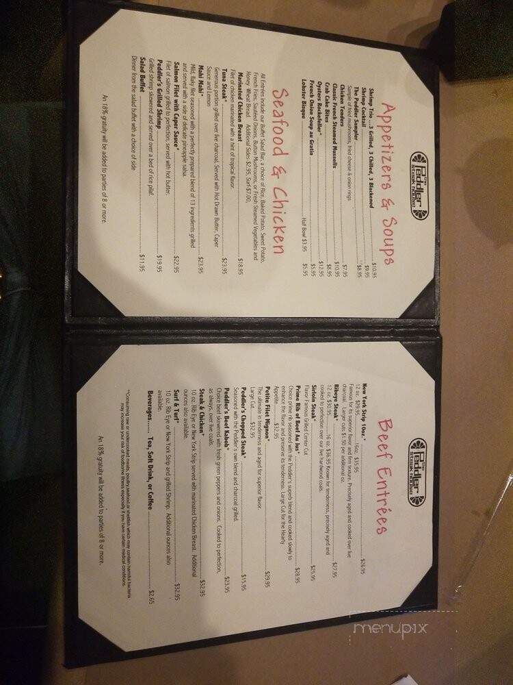 The Peddler Steak House - Florence, SC menu_pic