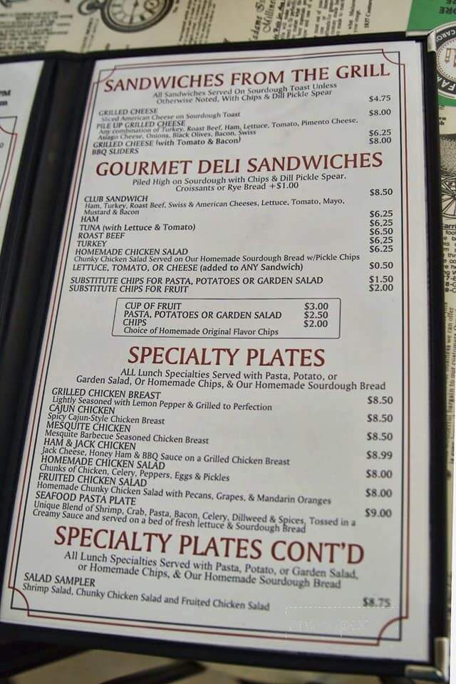Trestle Bakery Patisserie TH - Conway, SC menu_pic