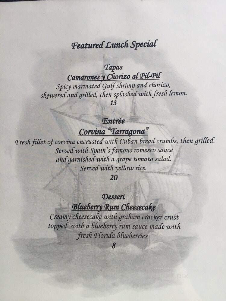 Columbia Restaurant - Clearwater, FL menu_pic