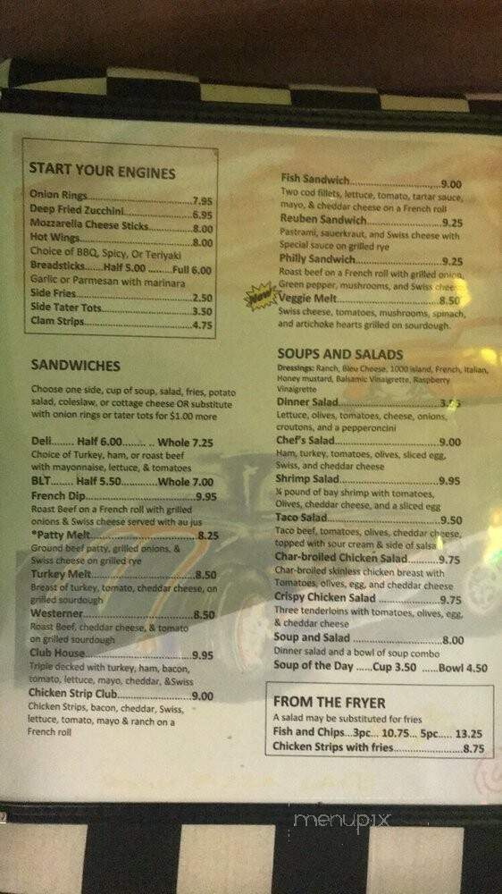 Benny's Rod & Custom Pizza Cafe - Vancouver, WA menu_pic