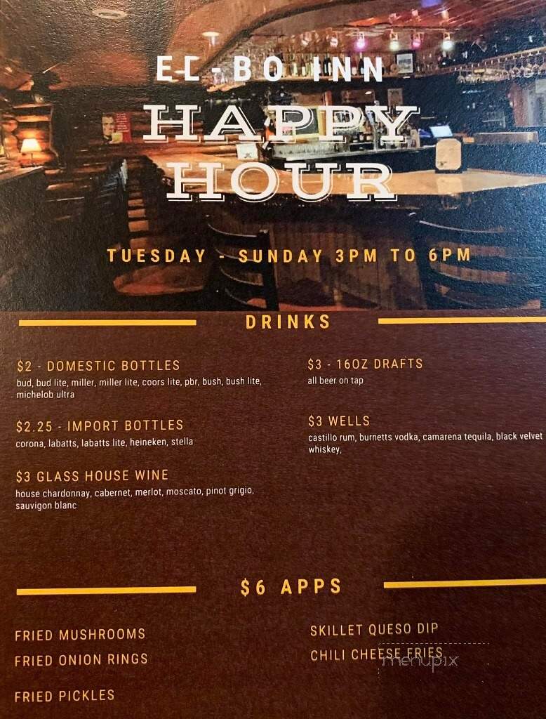 El Bo Inn - Atlanta, MI menu_pic