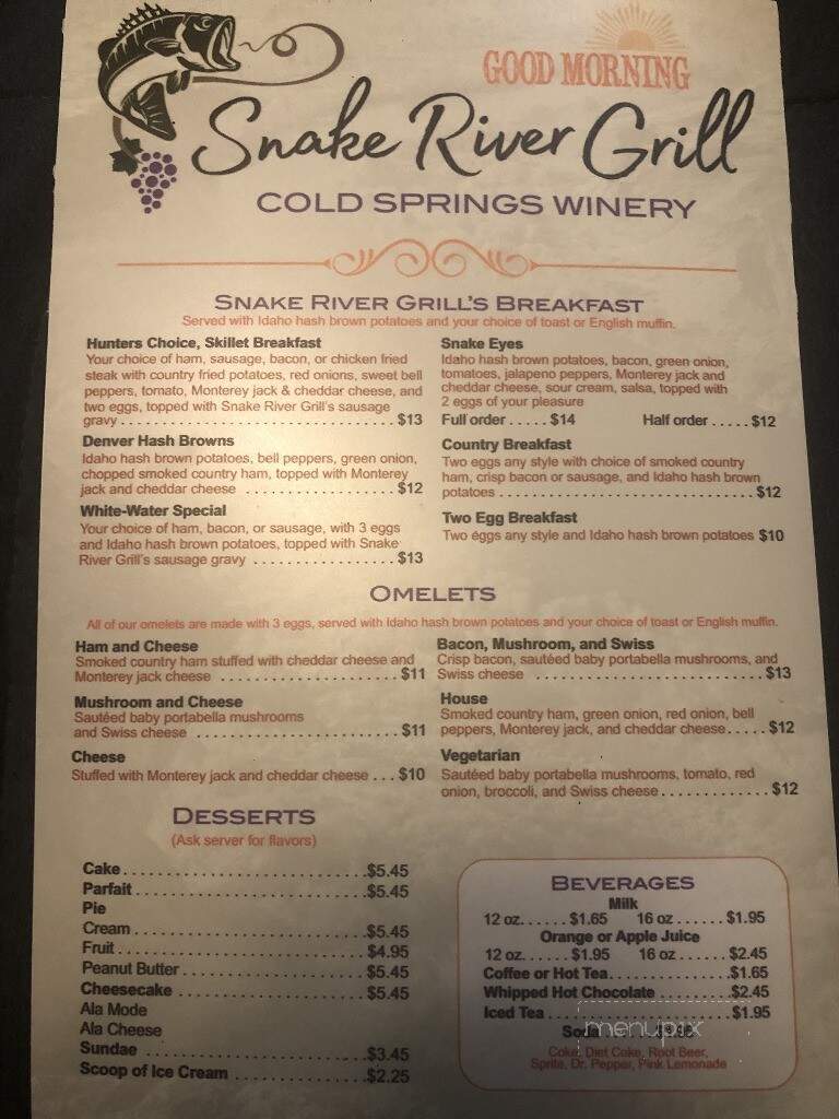 Snake River Grill - Hagerman, ID