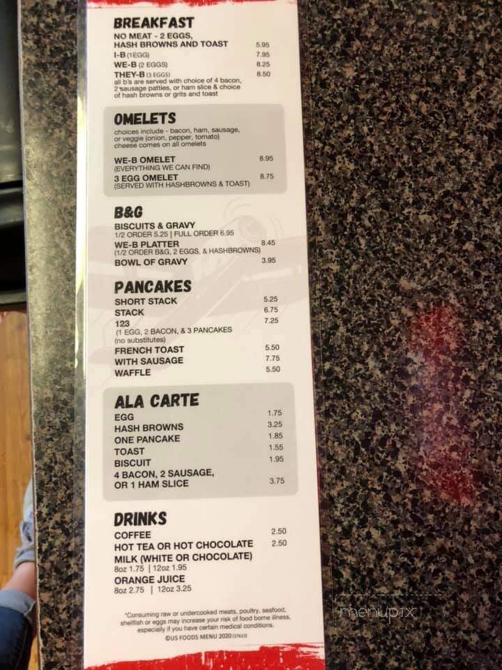 We B Smokin - Paola, KS menu_pic